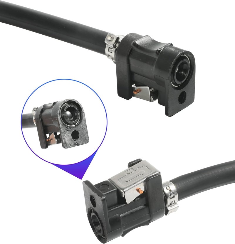 Reswish 6FT Boat Motor Fuel Line Hose with Primer Bulb Steel Hose Clamps,Universal ID 5/16" Boat Fuel Line Assembly Kit,Compatible with Outboard RVs Tractors Caravans Boats Fuel Line - Image 4
